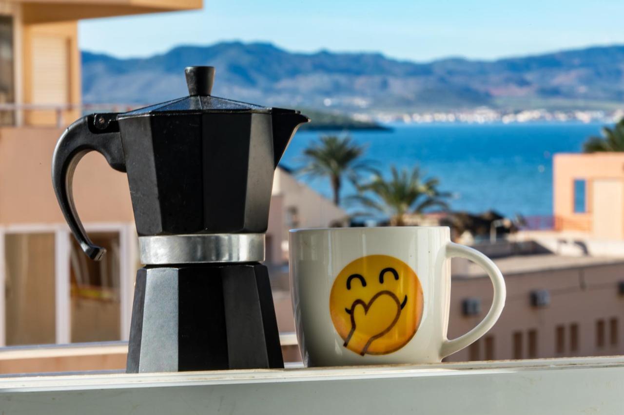 Appartamento Bright Studio With The Seaview And Swimming Pool La Manga del Mar Menor Esterno foto